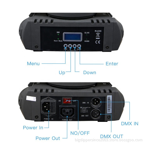 2021 china factory Stage Wash 3Watt x 36 RGBW LEDs Moving Head with Zoom, DMX Control Modes 9 /16 Channel LM108